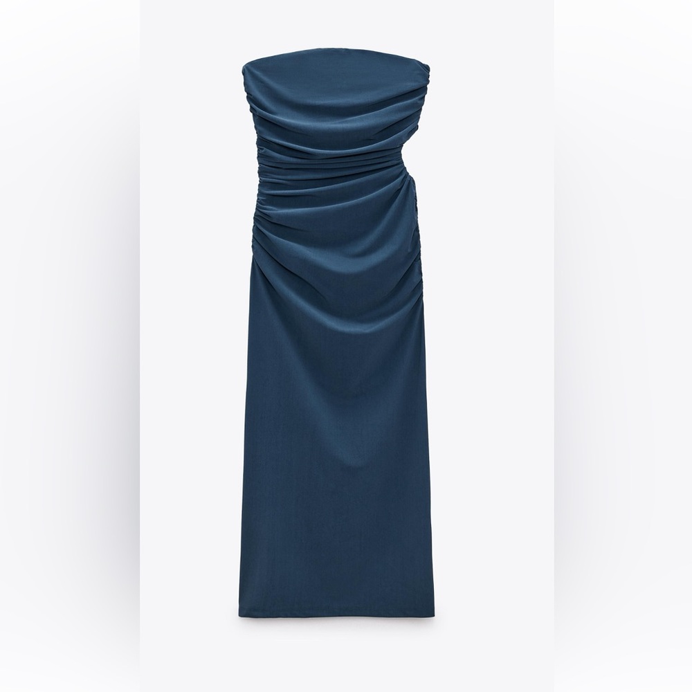 Zara Elegant Blue Evening Dress